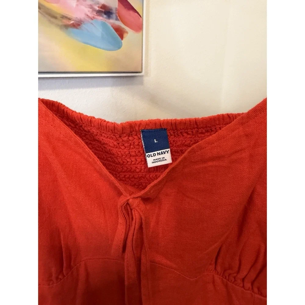 Old Navy Women's Dress Size Large Linen NWT